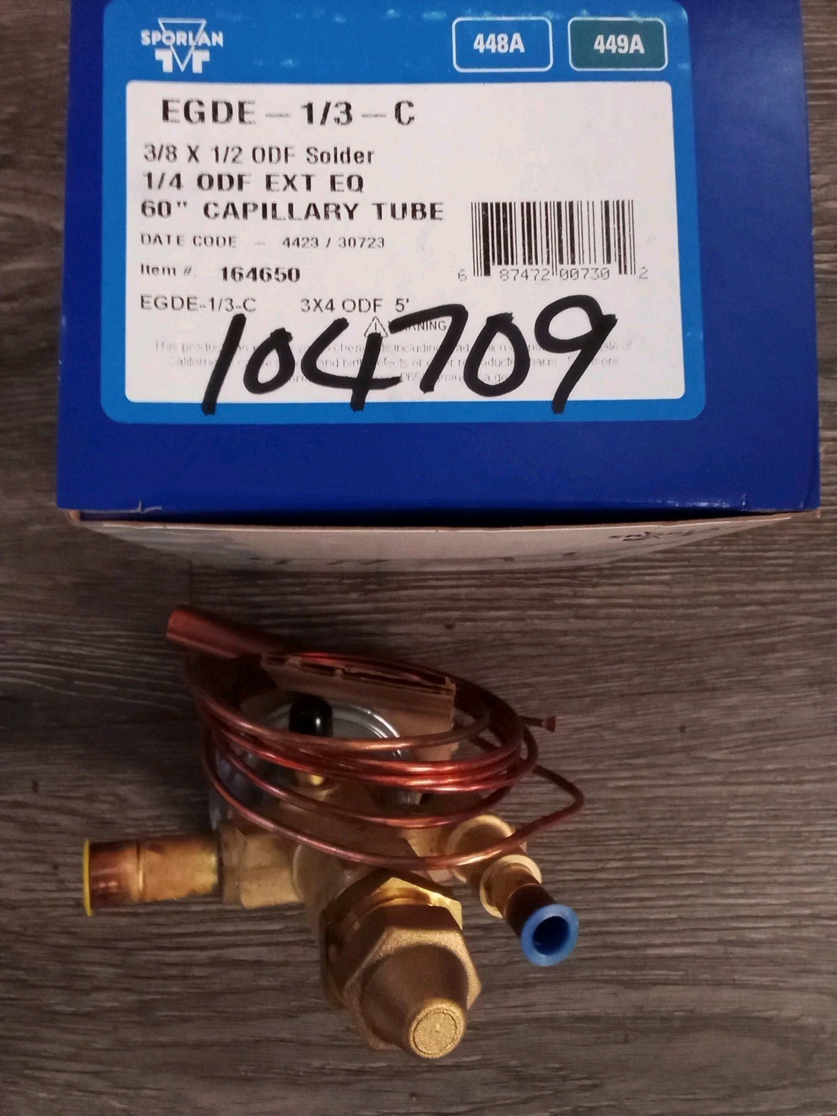Sporlan thermostatic expansion valve Edge -1/3-C PN(164650)
