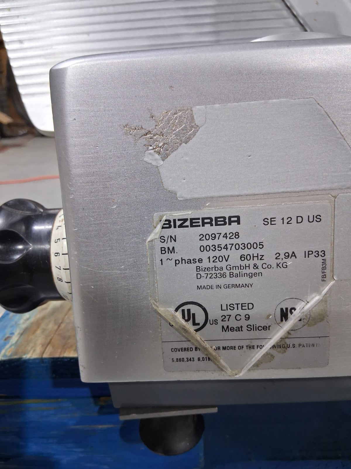 The BIZERBA SE 12 D US Automatic Manual Gravity Deli Meat Slicer.