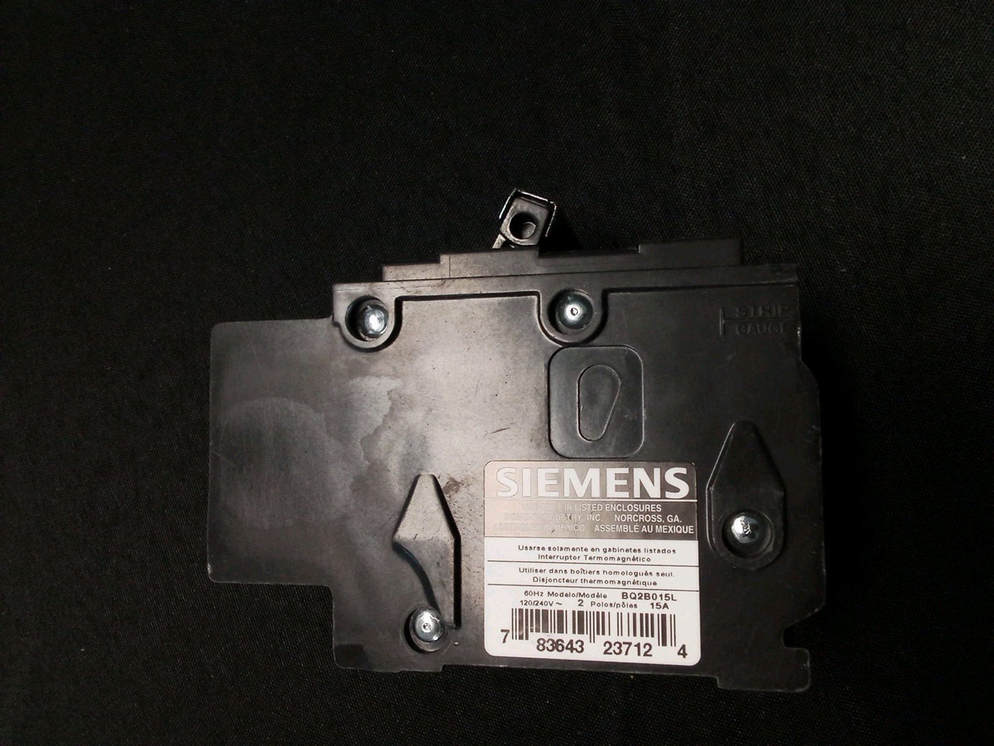 Siemens BQ2B015L 2-Pole 15A Circuit Breaker