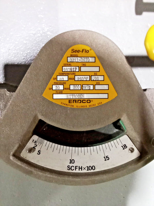 Equimeter 041 field Regulator ERDCO See-Flo Nitrogen Gas Control Assembly