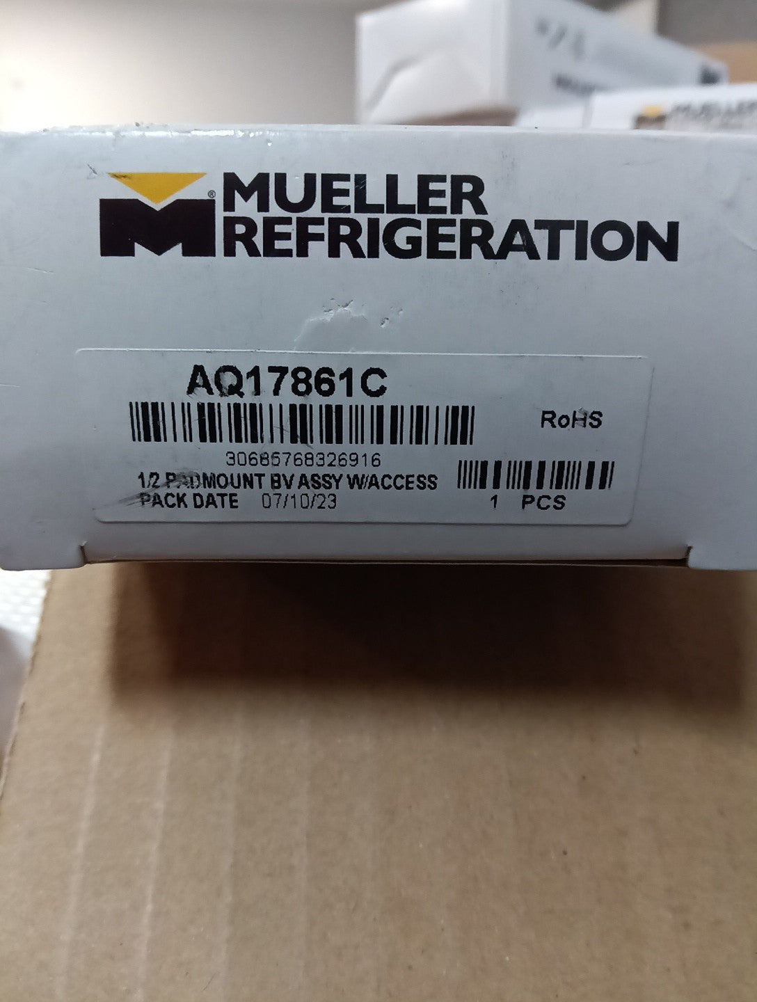 MUELLER AQ17861C Refrigeration CYCLEMASTER Ball Valve 1/2" w/ Access Port