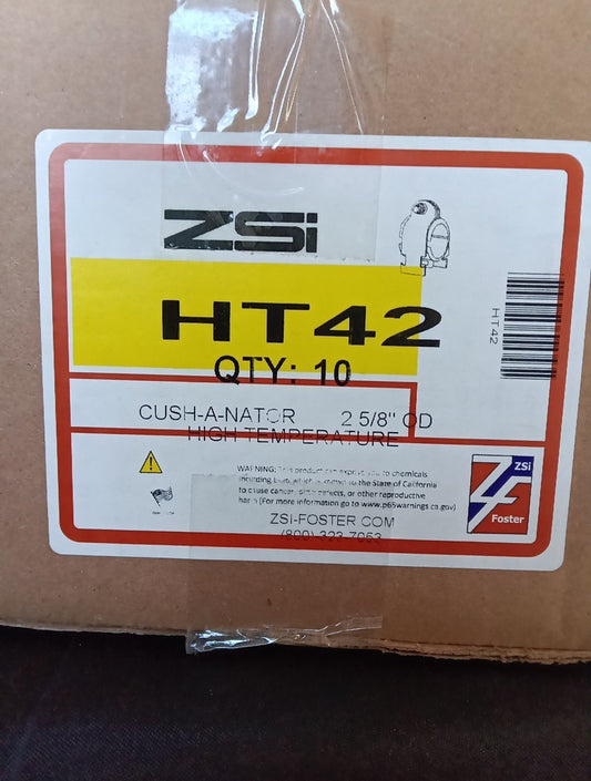 Cush-A-Nator Ht42ss Cushioned Clamp, Ht, 2-5/8 In. Tube