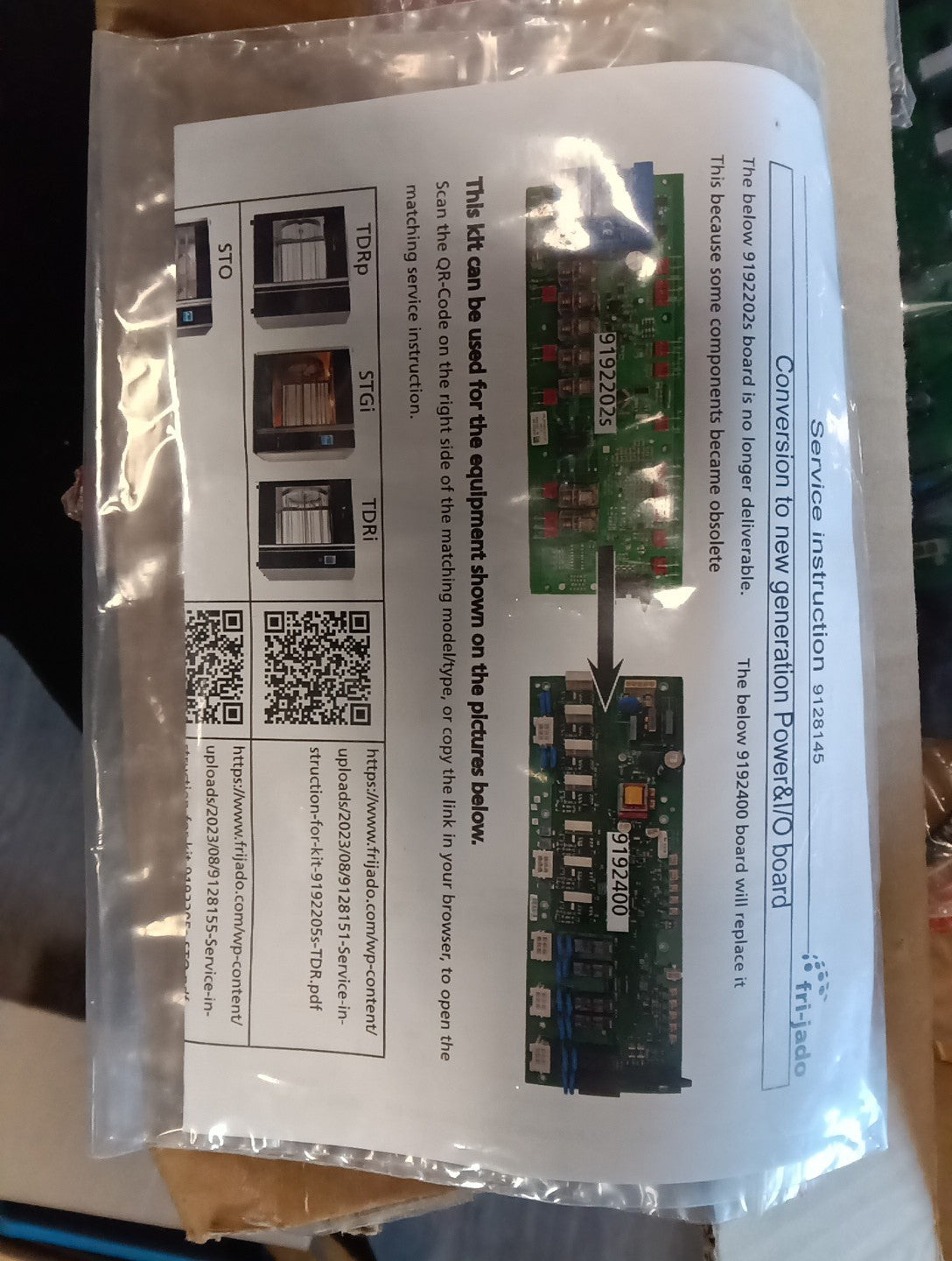 FRI-JADO 9192400S PCB Main IO Board 14"x11"x3.4" Non-Stock OEM 1.23 lbs