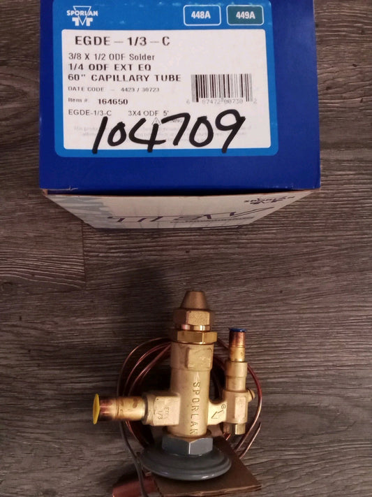 Sporlan thermostatic expansion valve Edge -1/3-C PN(164650)