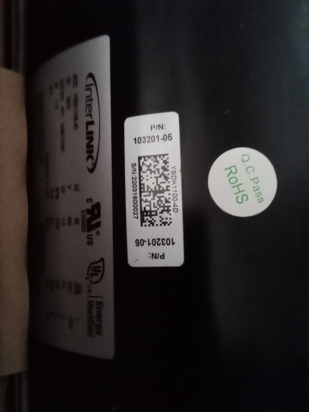 Lennox Heatcraft 3-Phase Refrigerator Motor YSDK1100-4D