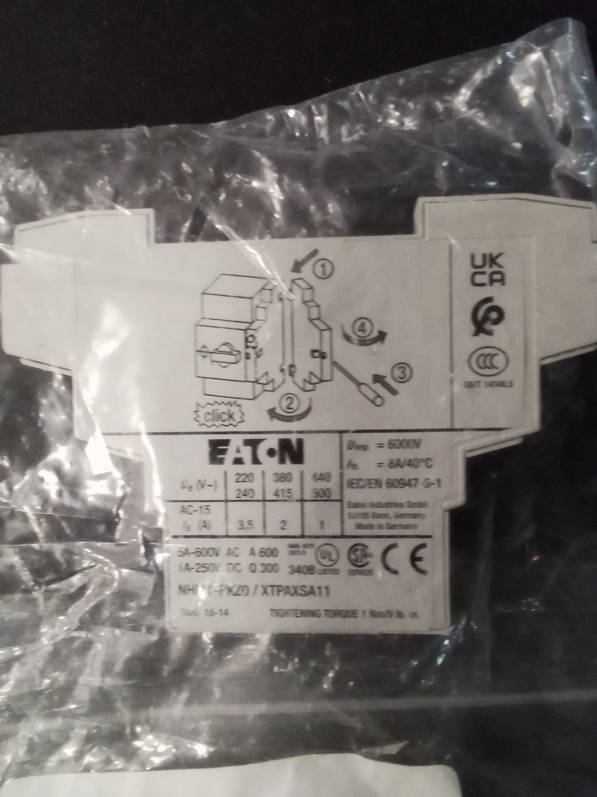 Eaton Circuit Breaker NHI11-PKZ0