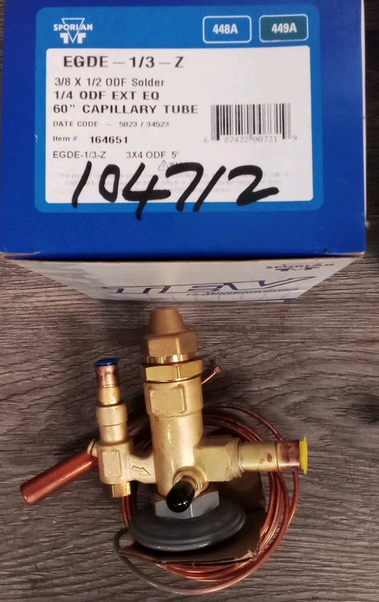 Sporlan thermostatic expansion valve Edge-1/3-Z PN(164651)