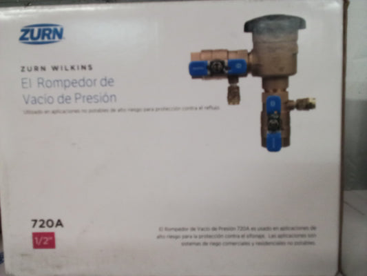 Zurn 720A 1 /2" 150PSI Pressure Vacuum Breaker - Bronze