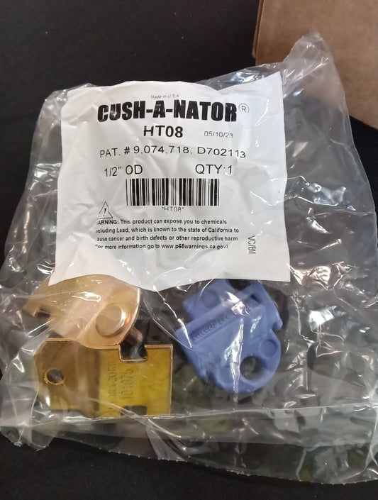 CUSH-A-NATOR HT08 Vibration Strut Clamp,1/2"OD,15/16"W 33KG57