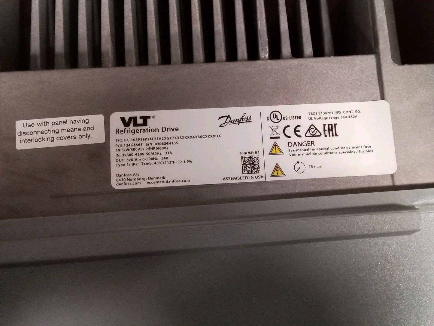 Danfoss VLT Refrigeration Drive 134G4465