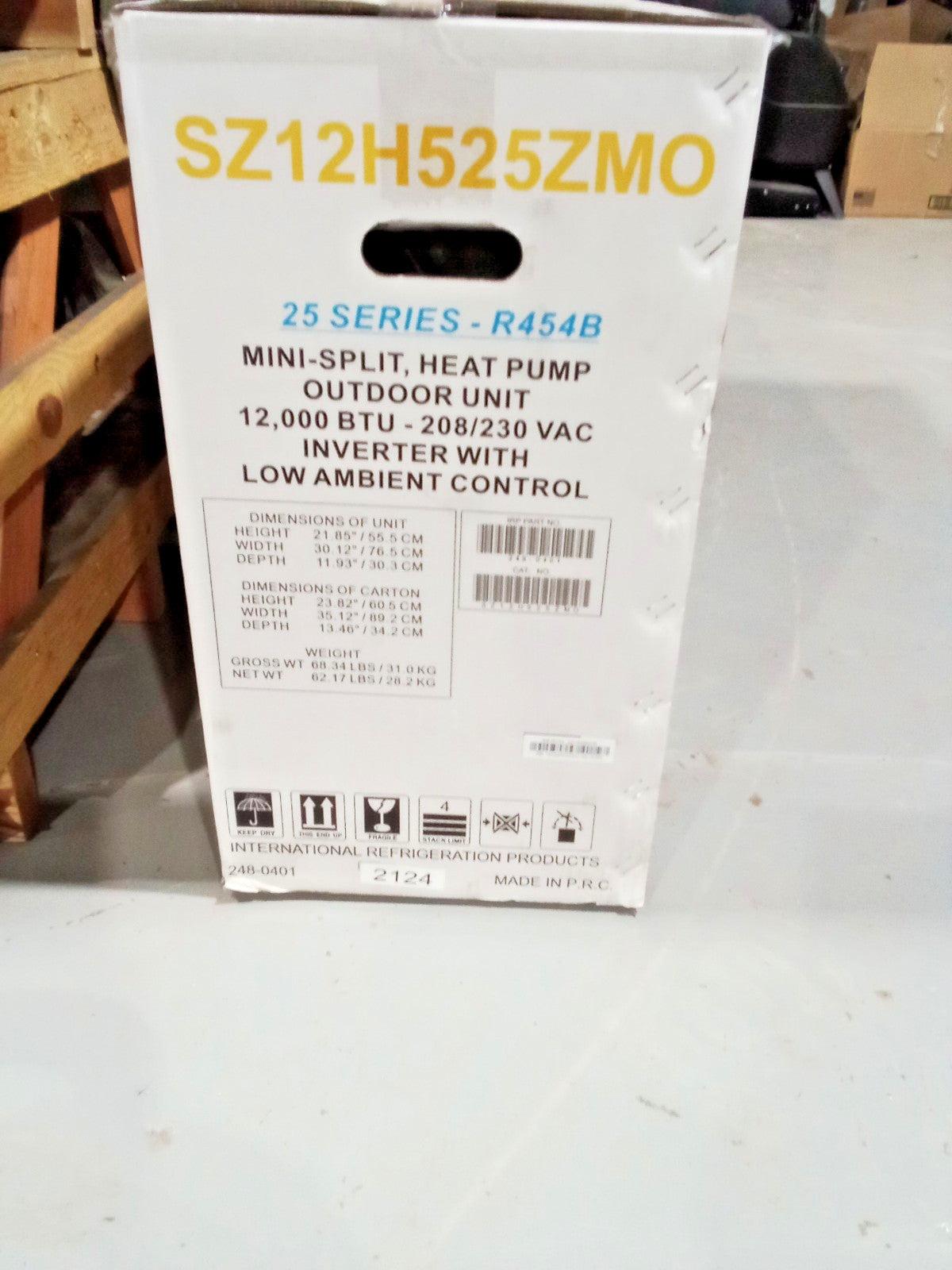 NEW Sea Breeze 25 Series 12,000 BTU Mini Split Heat Pump System R454B WM12H525ZM
