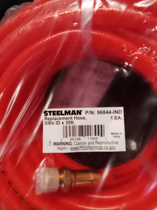 35 ft. 3/8 in. PVC Air Hose with 3/8 in. NPT Fittings for Hose Reel 96844-IND