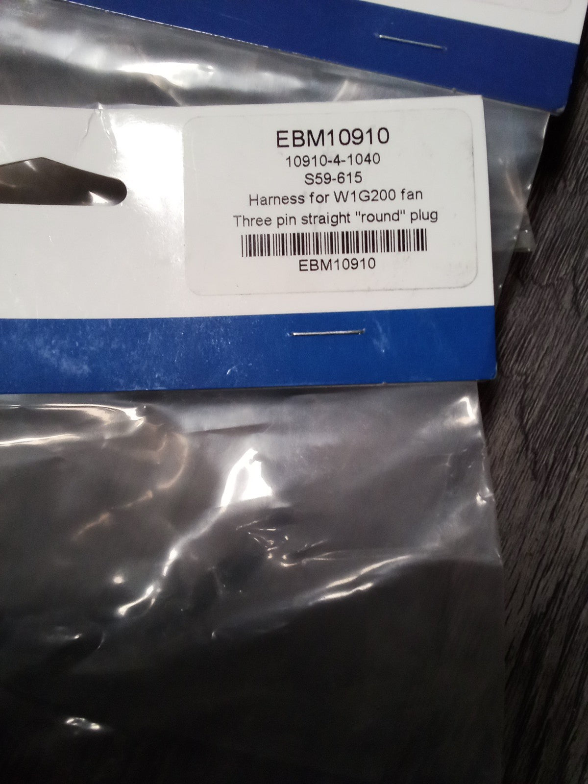 Packard EBM10910 Harness Three Pin Straight Round Plug
