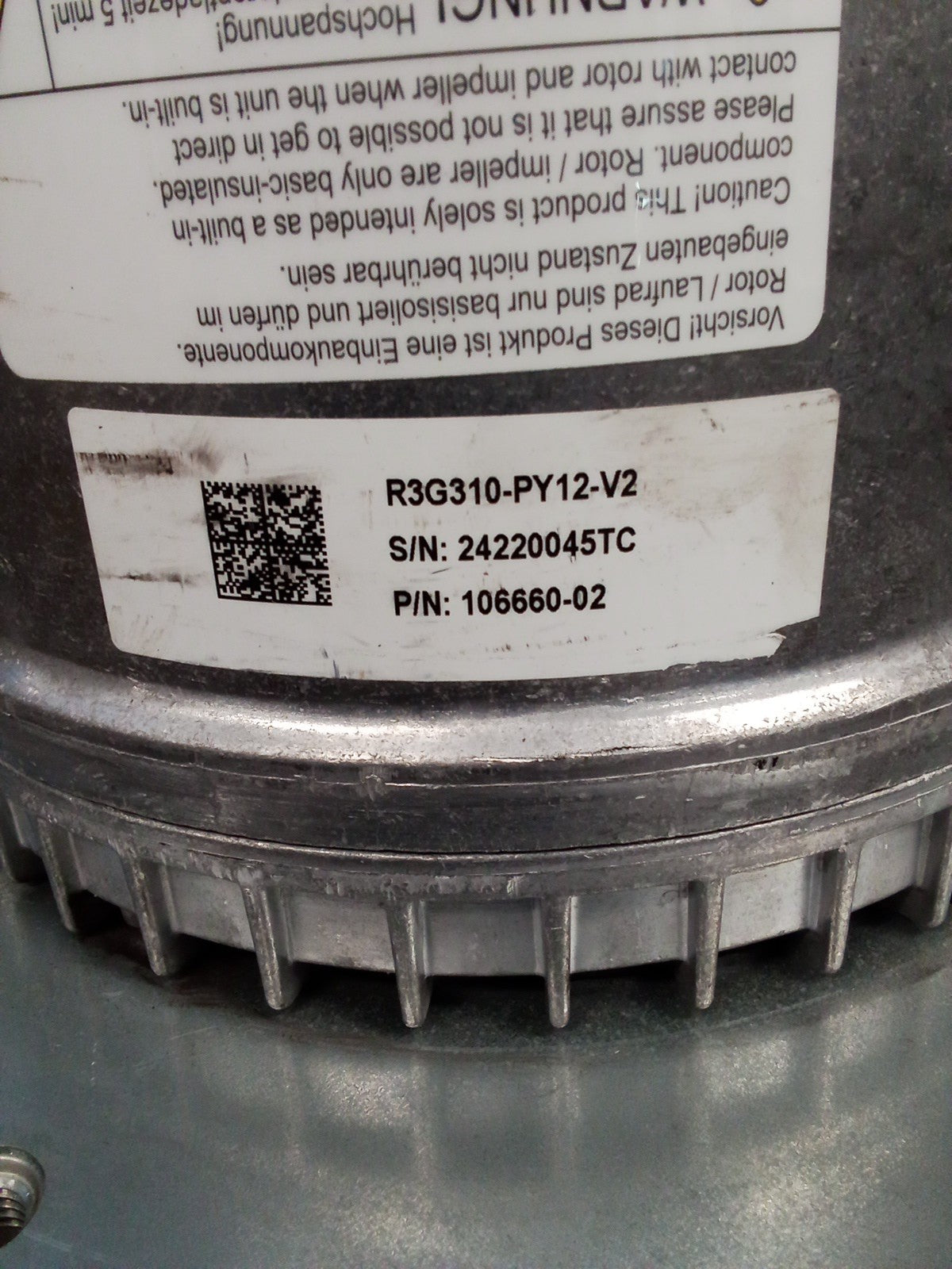 EBM-Papst MTRand Impeller 28B29 (P/N 621157-06)