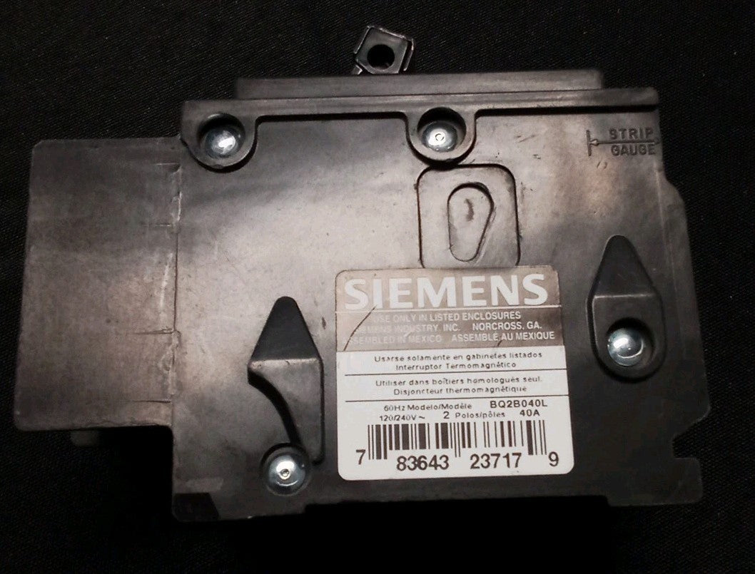Siemens BQ2B040L 2-POLE 40A CIRCUIT BREAKER