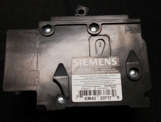 Siemens BQ2B040L 2-POLE 40A CIRCUIT BREAKER