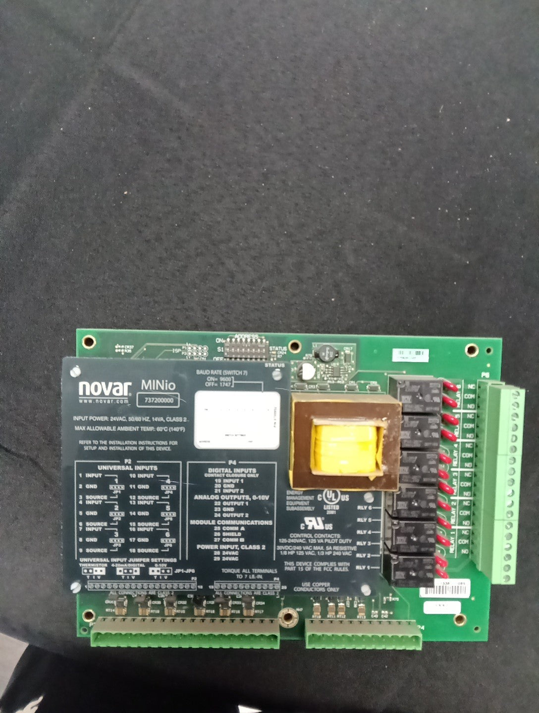 NEW Novar 737200000 MINIO Input & Output Module 3800-1338-7089