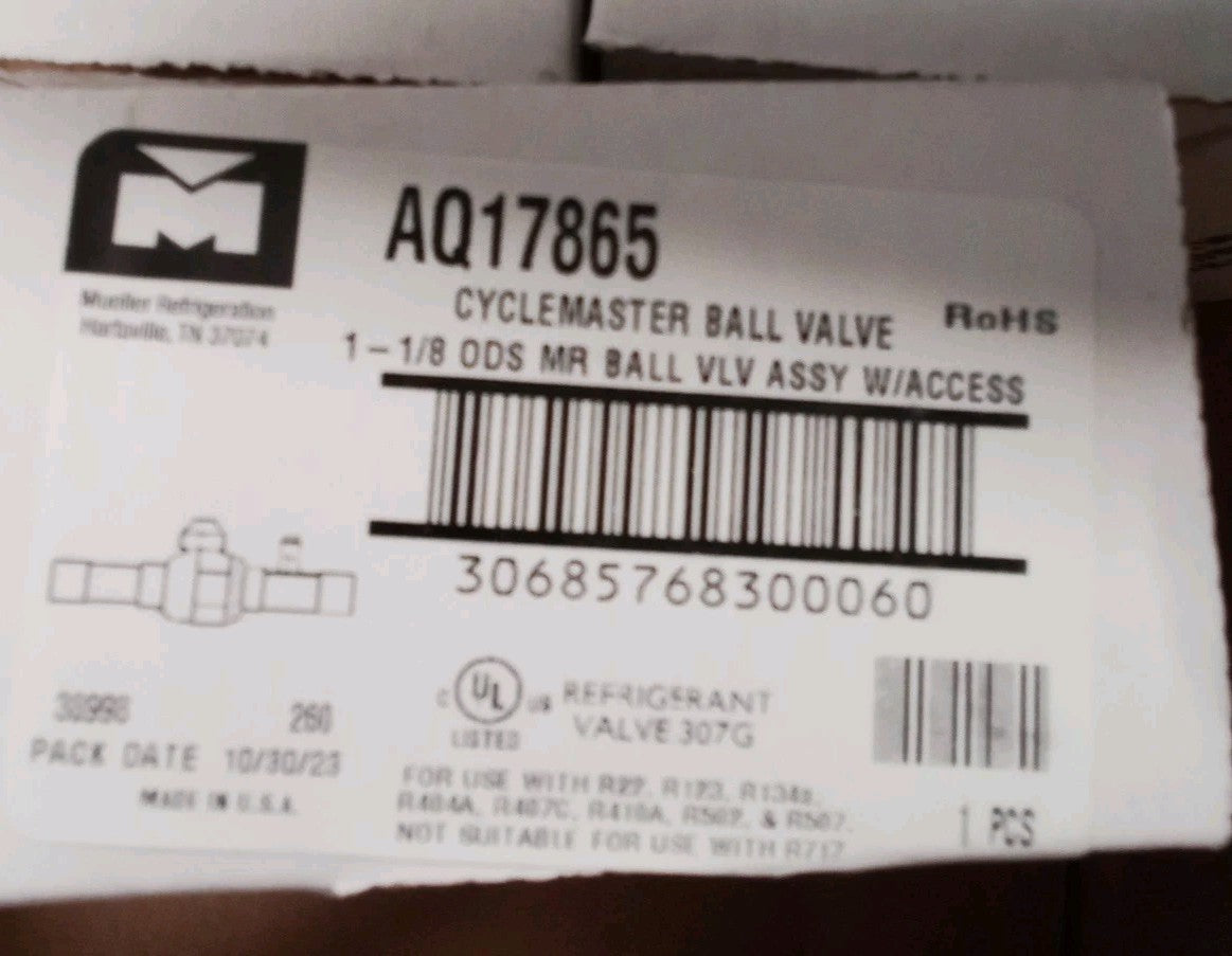 Mueller Industries - AQ17865 - CycleMaster Ball Valve 1-1/8 ODS W/ Access