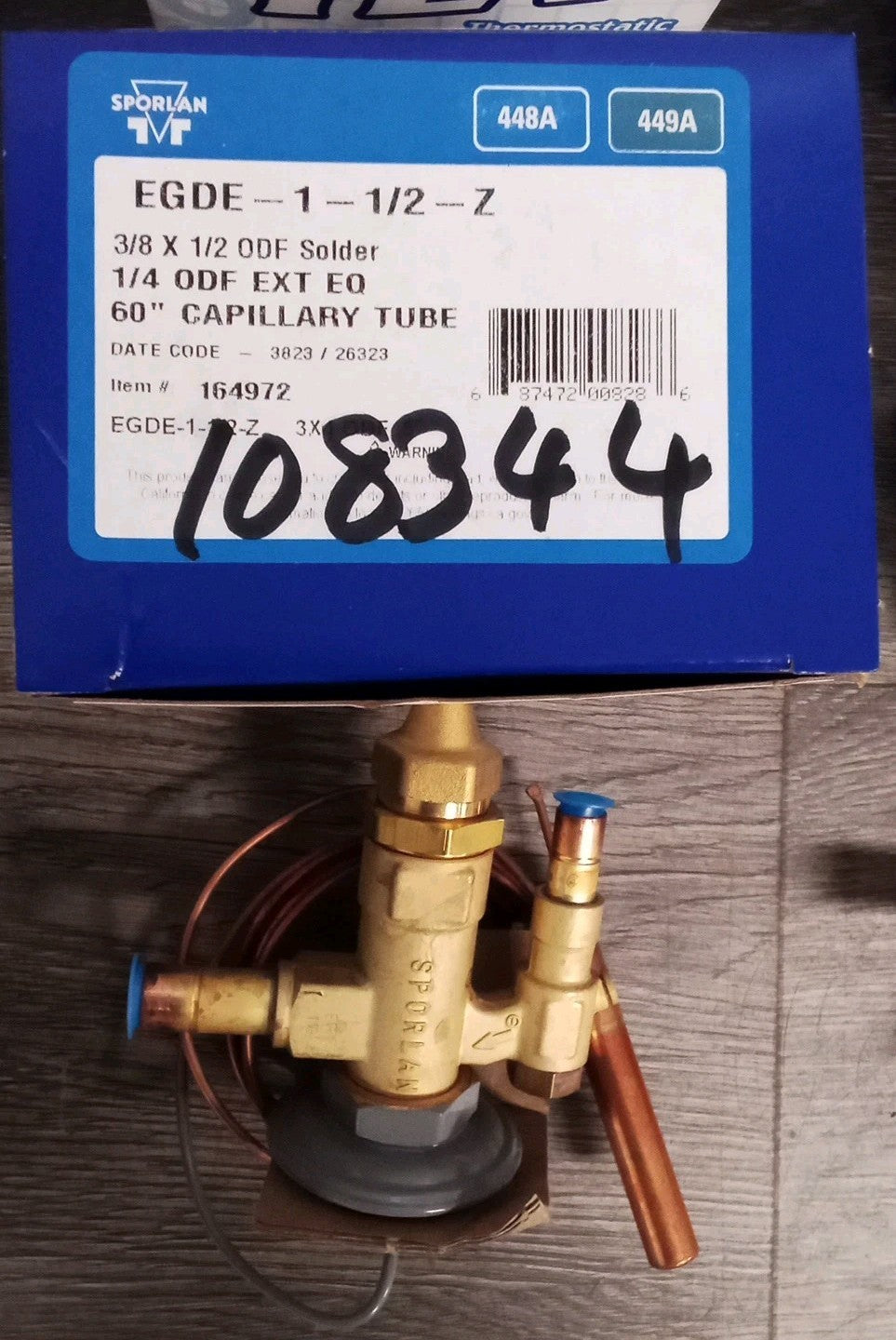Sporlan thermostatic expansion valve Edge 1-1/2-Z PN(164972)