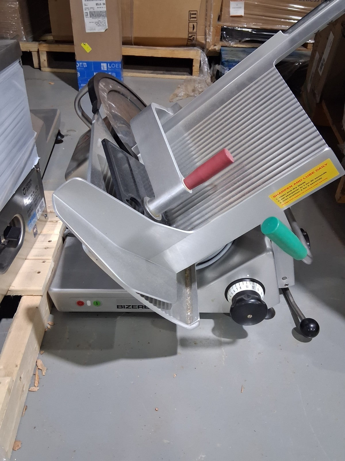 BIZERBA GSP H HEAVY DUTY MANUAL GRAVITY FEED DELI CHEESE MEAT SLICER