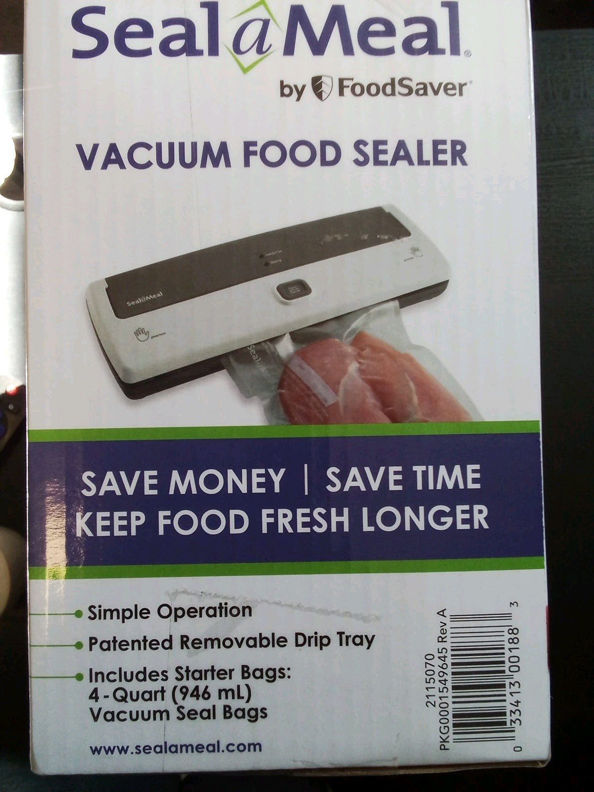 Sunbeam Seal A Meal V100 Vacuum Food Sealer NIB