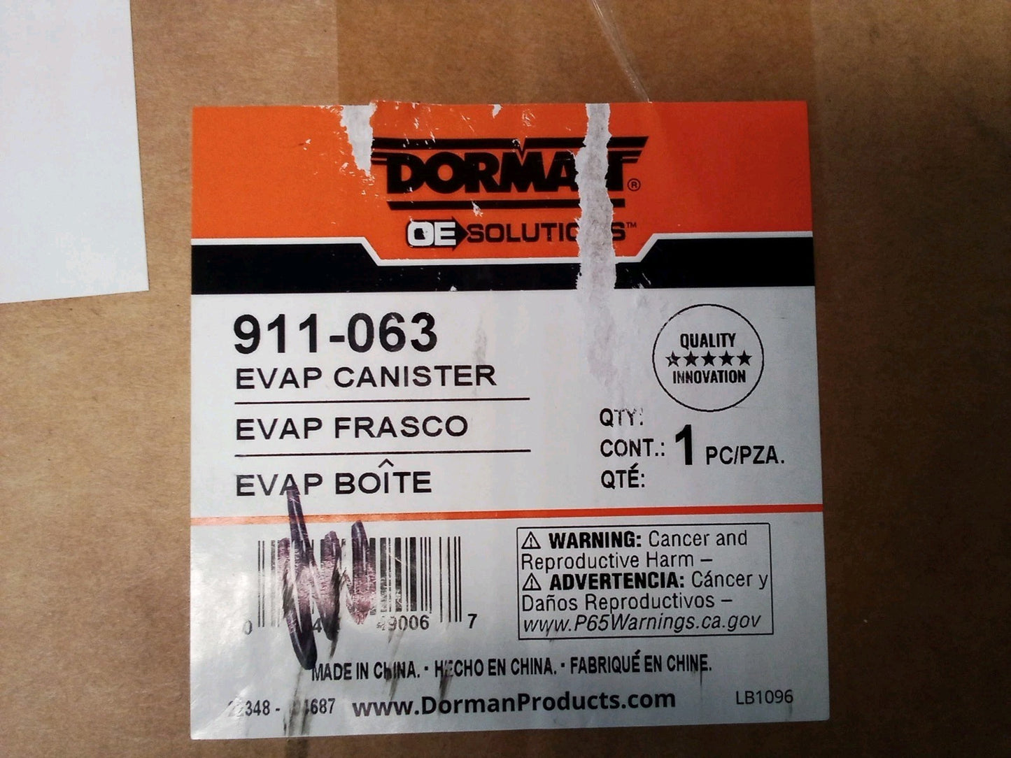 Dorman Evaporator Canister 911-063