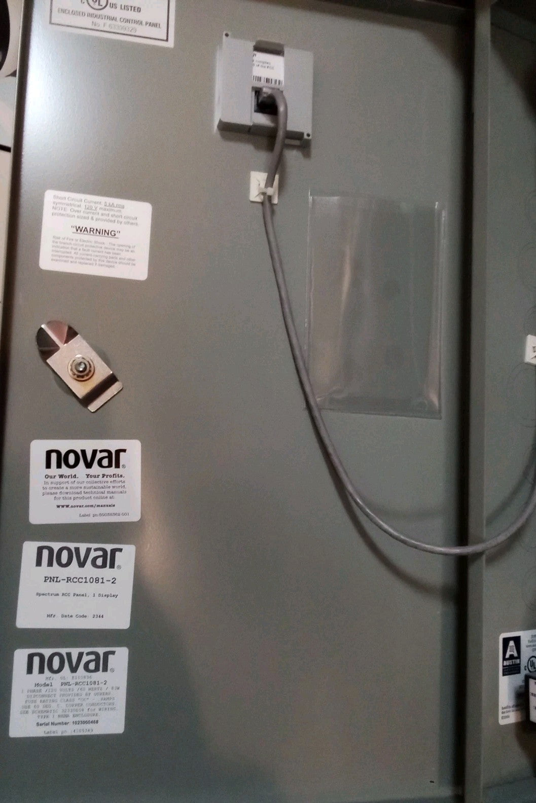 Novar Control Panel RCC1081-2