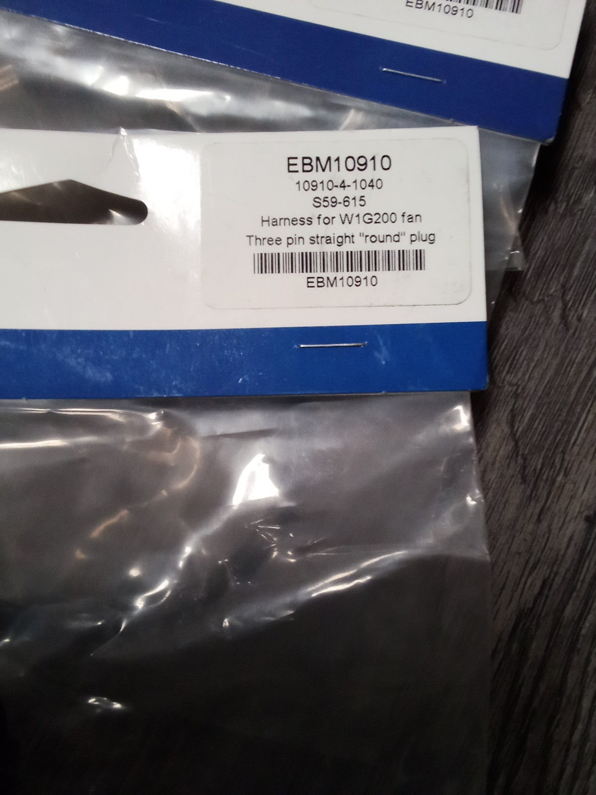 Packard EBM10910 Harness Three Pin Straight Round Plug