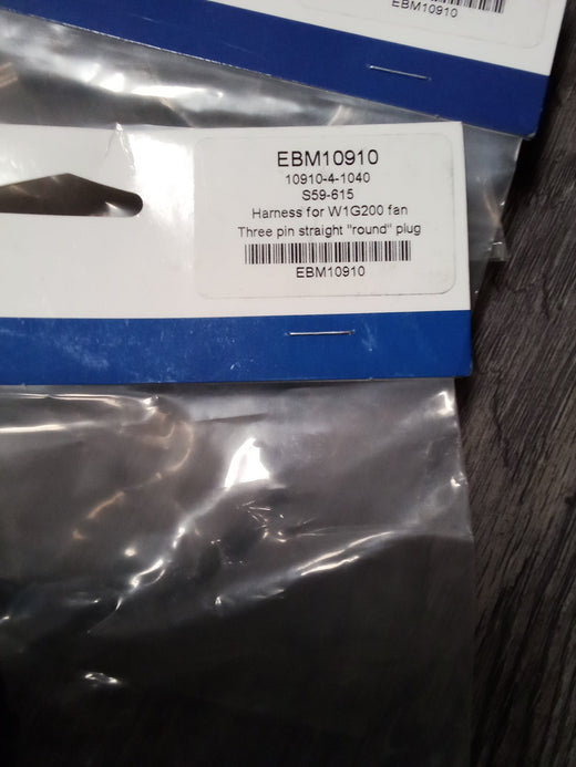 Packard EBM10910 Harness Three Pin Straight Round Plug