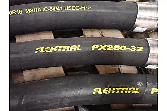 "New Flextral PX250-32 2" Hydraulic Hose Assembly SAE100R16 EN857 2SC MSHA"