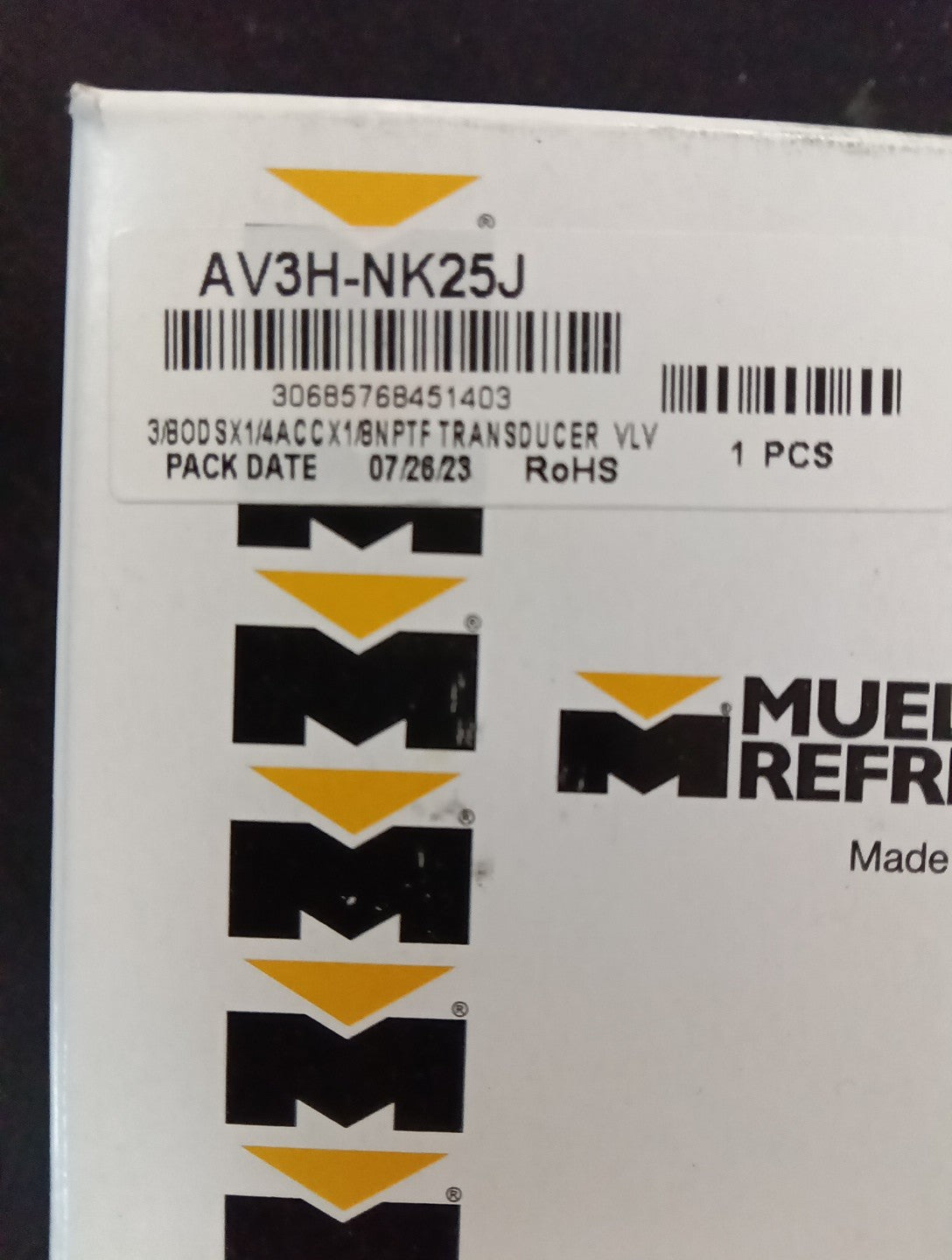 Mueller Industries AV3H-NK25J NPTFI X ODS Transducer Valves