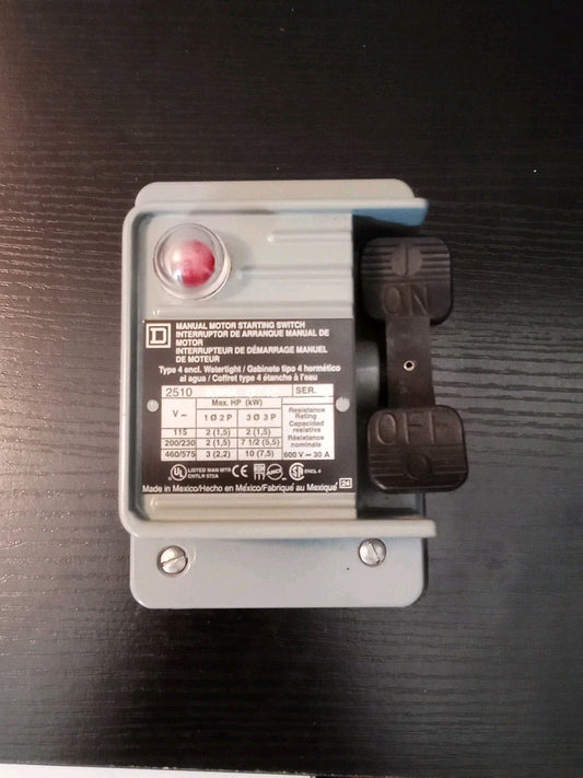Square D 2510KW1A Manual Motor Starting Switch