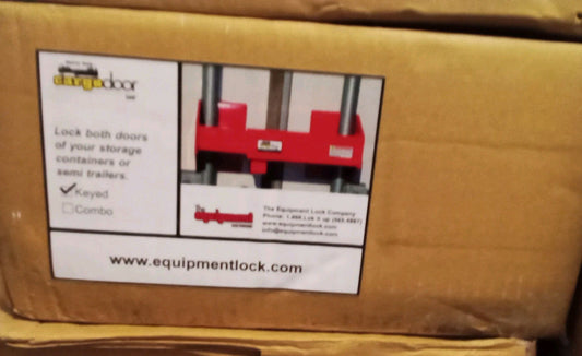CargoDoor reinforced trailer door lock, keyed