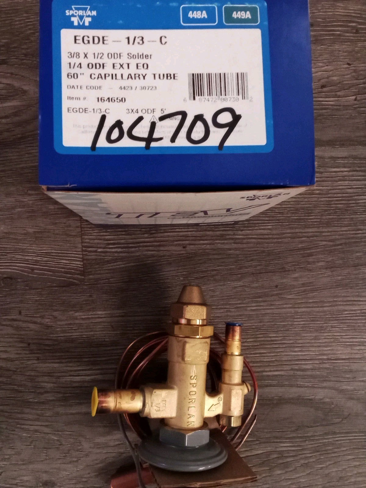 Sporlan thermostatic expansion valve Edge -1/3-C  PN(164650)