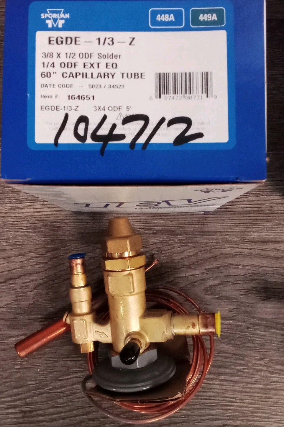 Sporlan thermostatic expansion valve Edge-1/3-Z PN(164651)