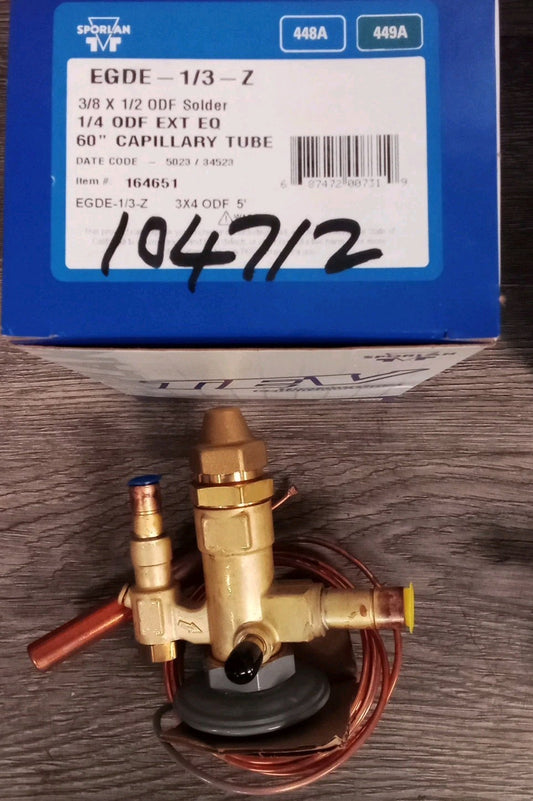Sporlan thermostatic expansion valve Edge-1/3-Z PN(164651)