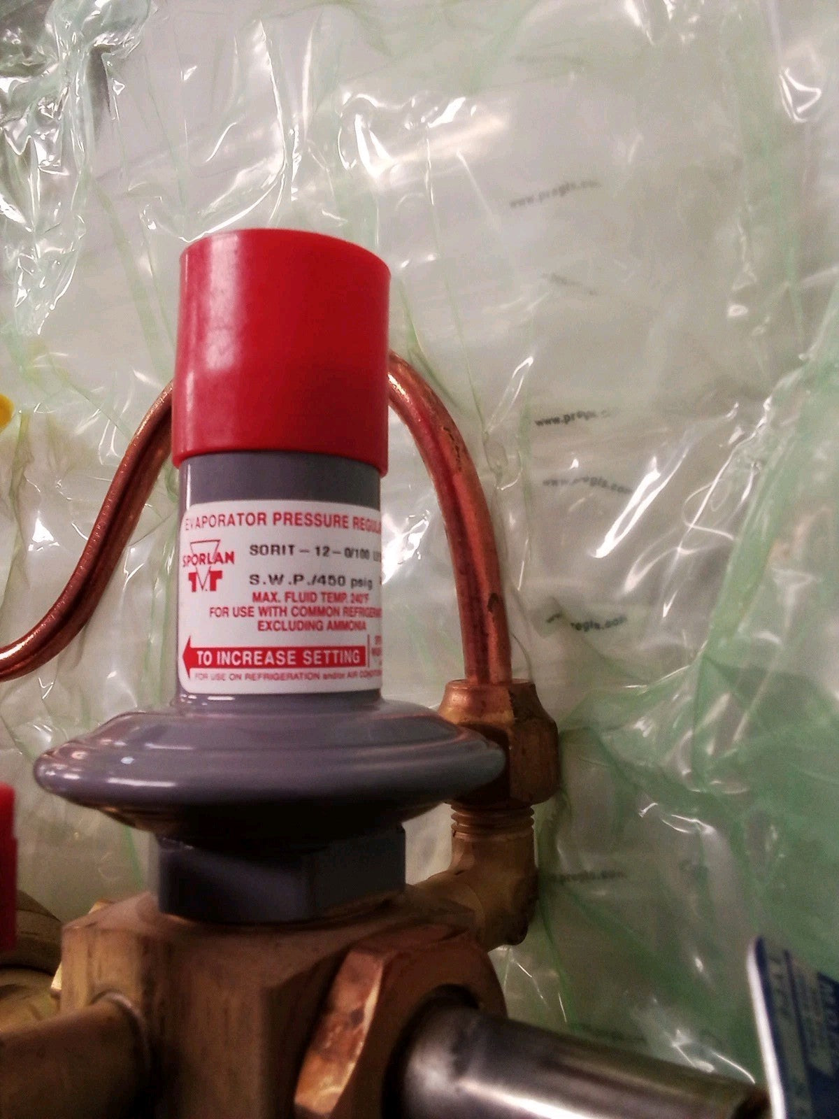 Sporlan SORIT-12-0-100 Pressure Regulator Evaporator Valve less coil 9 ODF