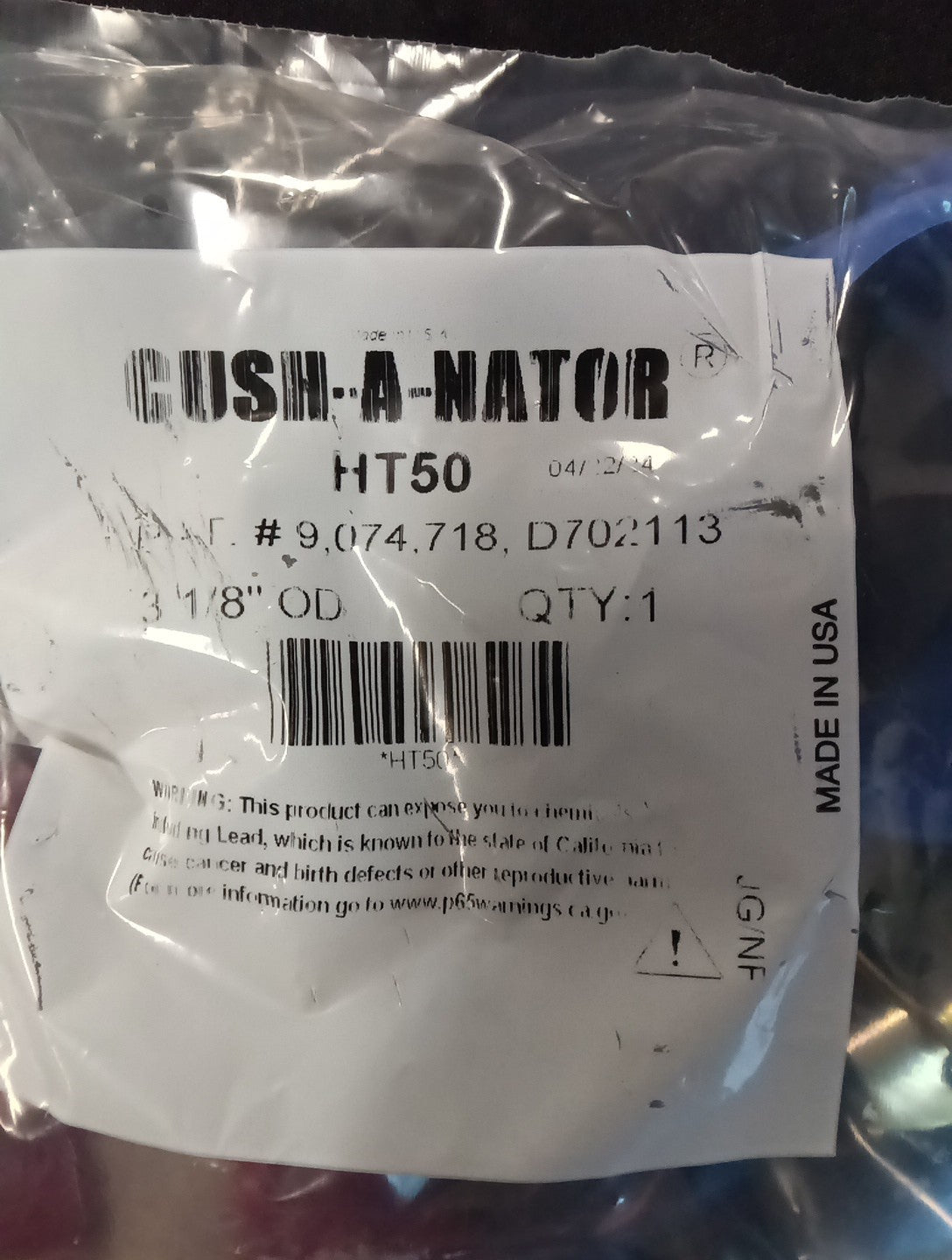 Cush-A-Nator HT-50 3-1/8" Tube O.D.