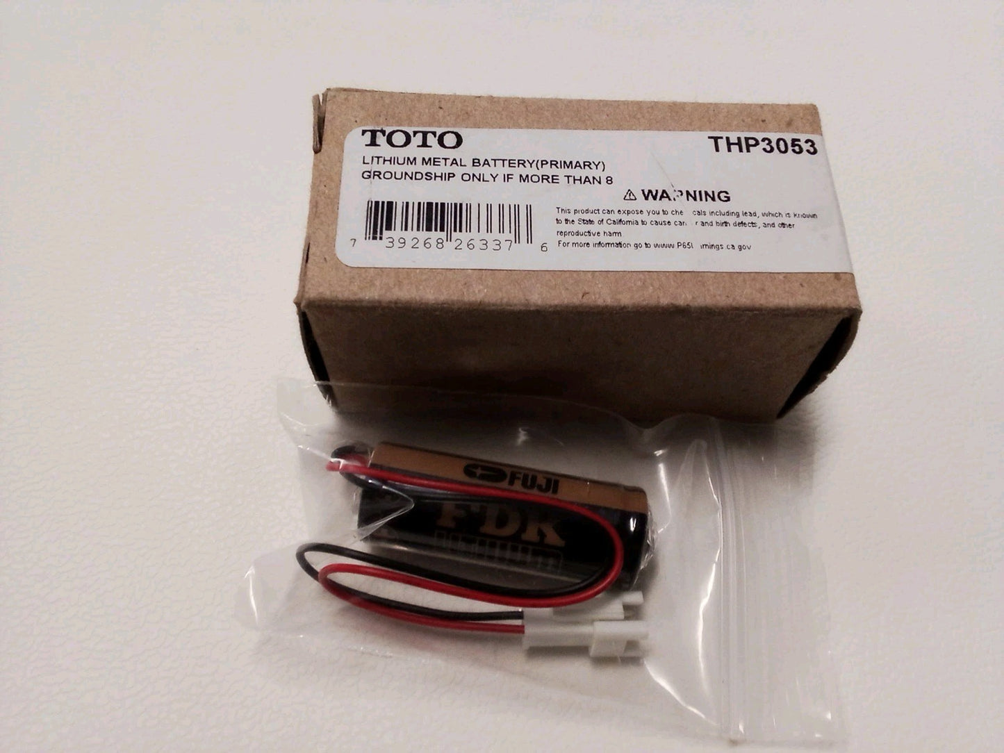 TOTO THP3053 lithium metal battery