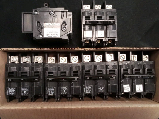 Siemens BQ3B050L  50 amp 3 pole breaker