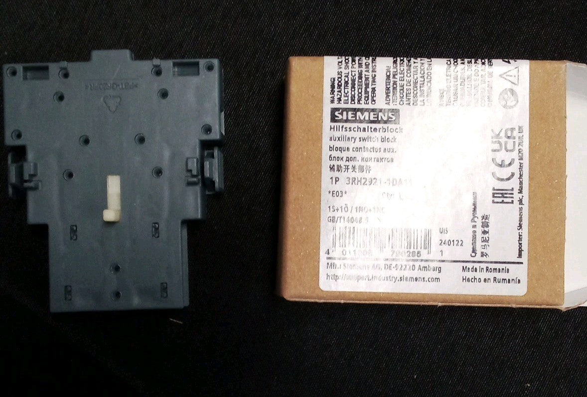 NEW SIEMENS Auxiliary Switch Block 3RH2921-1DA11