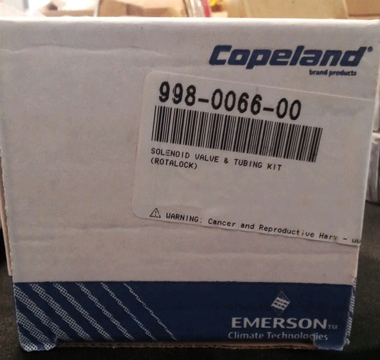 Copeland 998-0066-00, Compressor Solenoid Valve & Tubing Kit