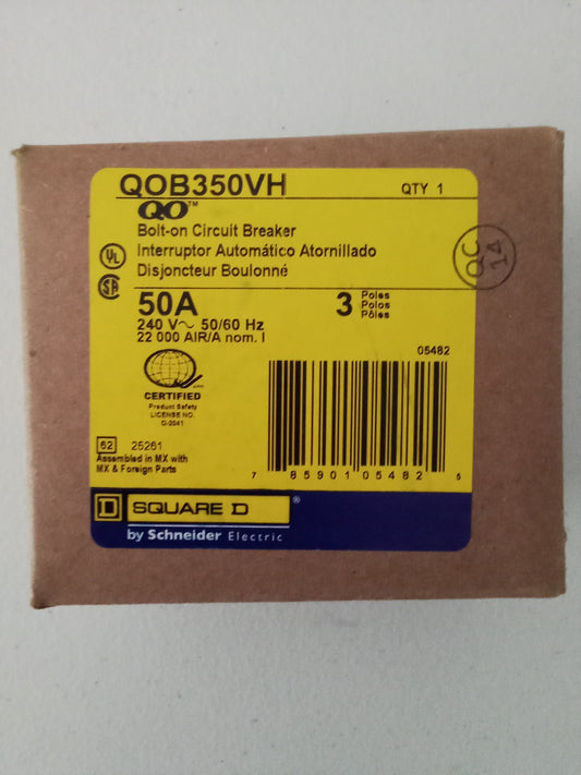 Square D QOB350 50 A Miniature Circuit Breaker