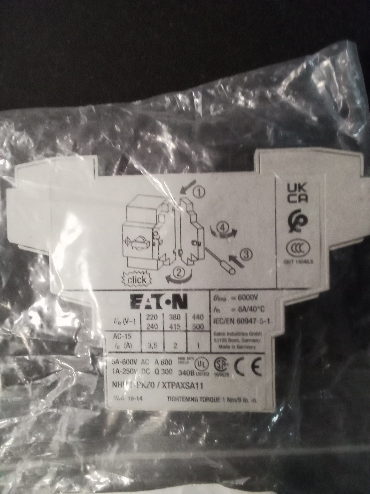 Eaton Circuit Breaker NHI11-PKZ0