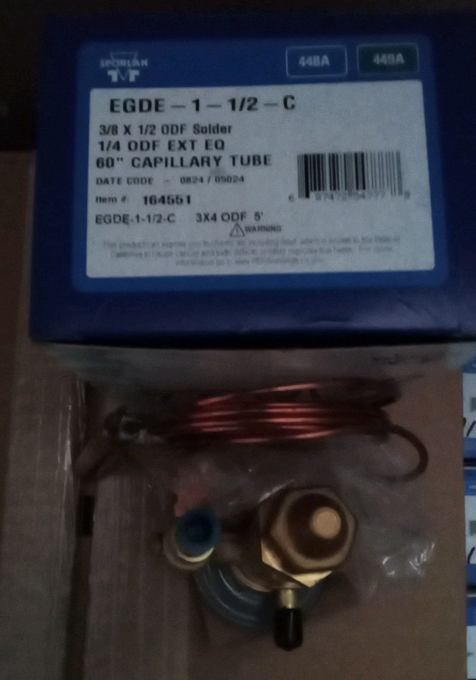 Sporlan Edge 1/2-C Thermostatic Expansion Valve   PN(164550)