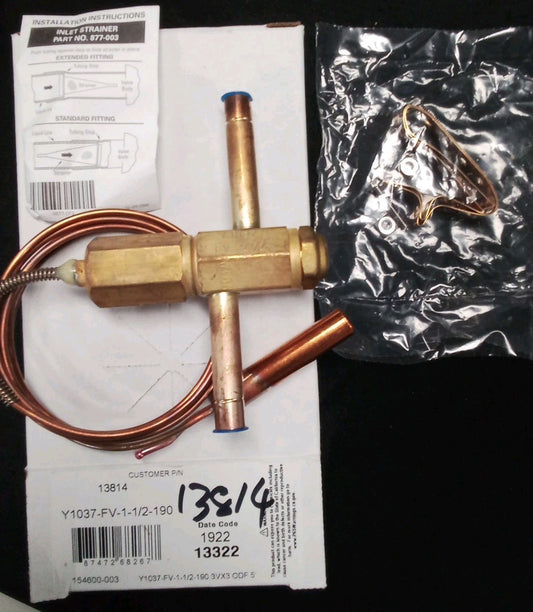 Sporlan Thermostatic Expansion Valve Y1037-FV-1-1/2-190