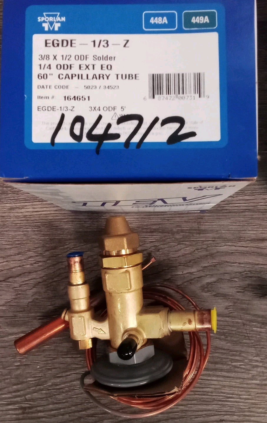 Sporlan thermostatic expansion valve Edge-1/3-Z PN(164651)