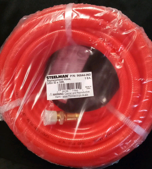 35 ft. 3/8 in. PVC Air Hose with 3/8 in. NPT Fittings for Hose Reel 96844-IND