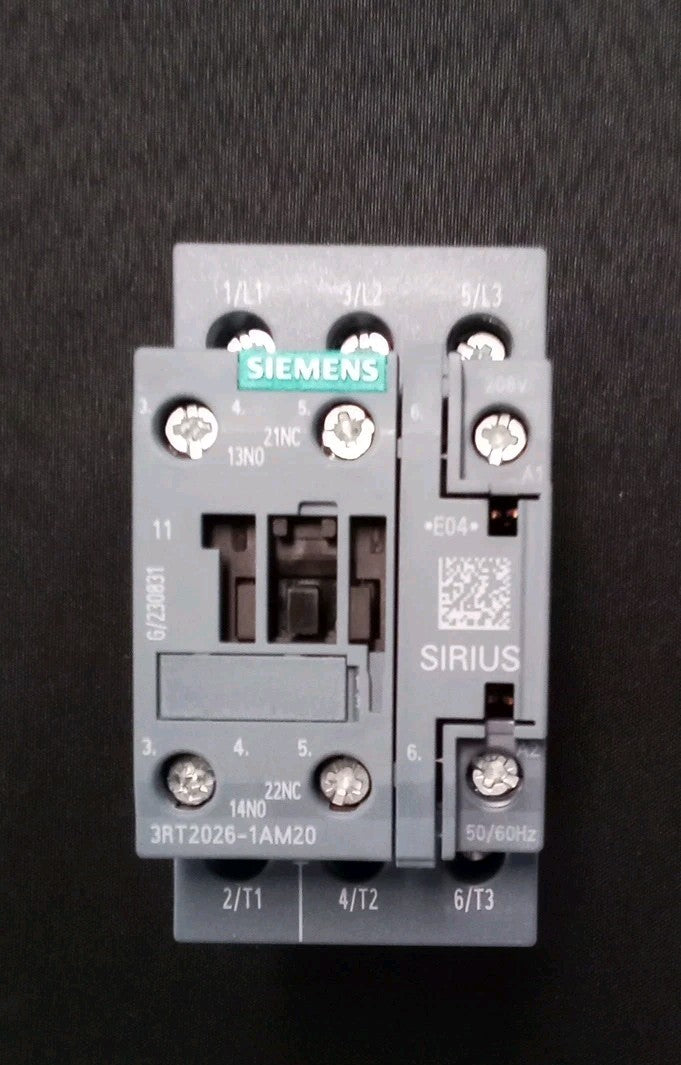 Siemens 3RT2026-1AM20 3P Coil 208V Contactor