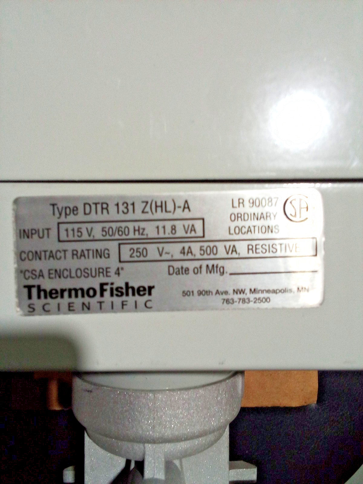 Thermo Fisher DTR131Z(HL)-A industrial Telemetry Reciever Transmitter 115VAC NEM
